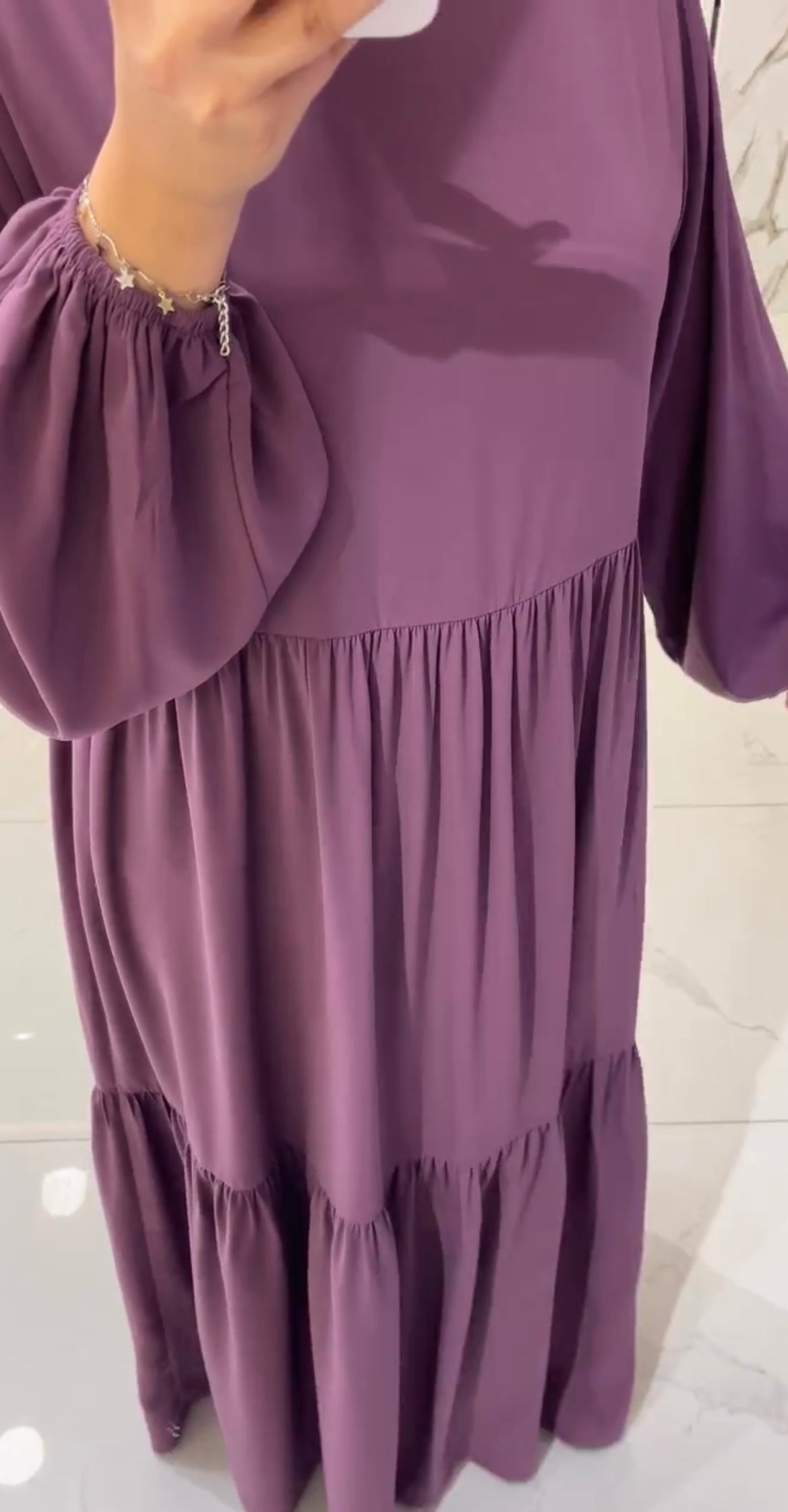 فستان لاڤيا مجموعة العفاف لون بنفسجي